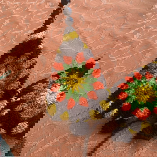 Σετ 4 χριστουγεννιάτικα πλεκτά δέντρα με βελονάκι κατόπιν παραγγελίας