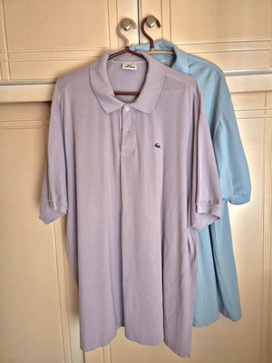 Lacoste μπλούζα τύπου polo 3XL μεταχειρισμένη, κοντό μανίκι, μωβ
