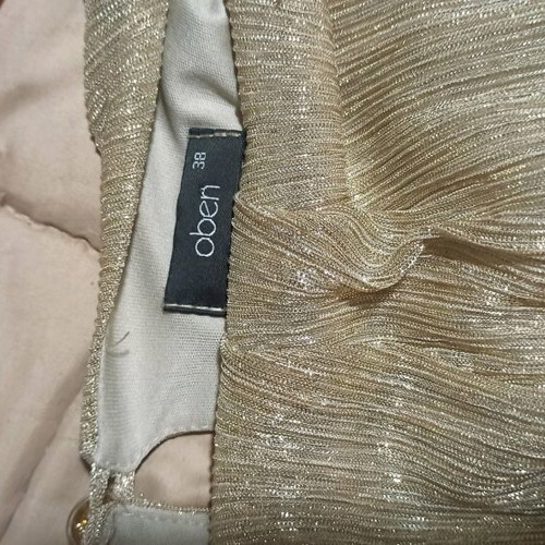 Oben evening dress like new, gold color with belt