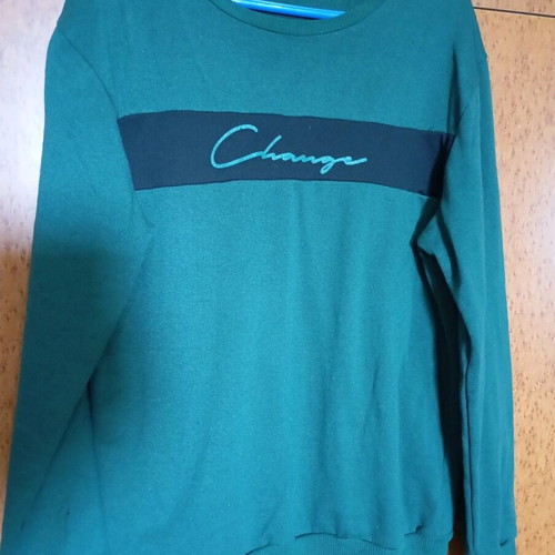 Men's blouse XL green like new thin sweatshirt
