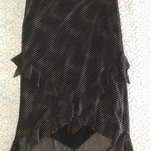 Skirt set with blouse bustier like new, black and beige