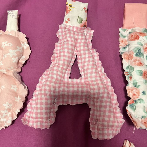 Handmade banner for room decoration or baptism theme