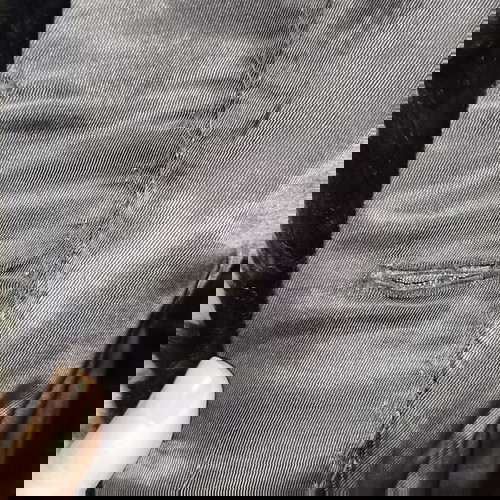 Αφορετη γούνα medium μαύρη με κοντό πέλος και στρογγυλό γιακά καινούργια