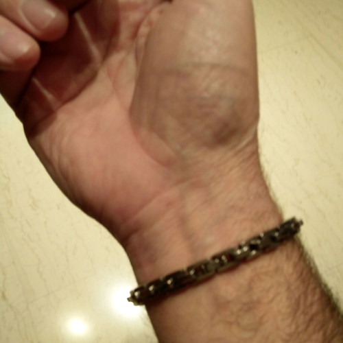 Men's chain bracelet stainless steel 20.5 cm like new