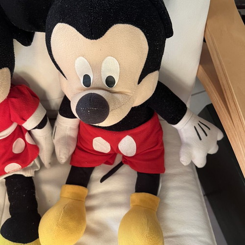 Micky and Minnie Mouse plush toys