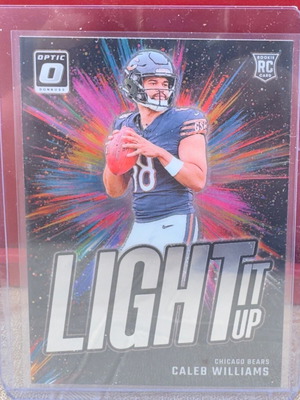 Light it up Caleb Williams Rookie Card new
