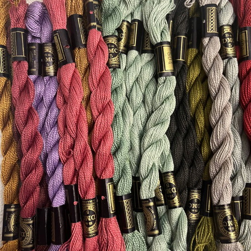 DMC embroidery threads Pearl Cotton No 5 pack of 50 new