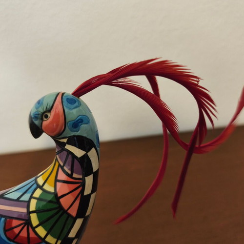 Decorative pheasant bird Toms drag new with semi-precious stones