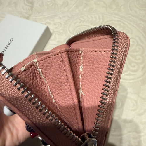 Pinko wallet pink like new with box