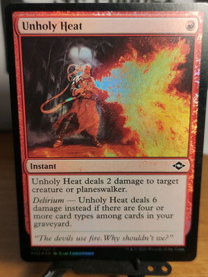 Κάρτα Unholy Heat Foil από Modern Horizons 2 Magic the Gathering
