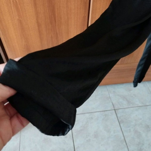 Zara women's jumpsuit satin black size M like new