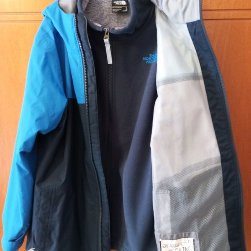 North Face jacket kids like new, size large, blue