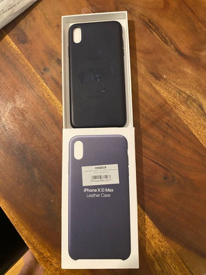 Iphone XS MAX leather case , blue