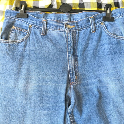 Denim pants used L-XL blue