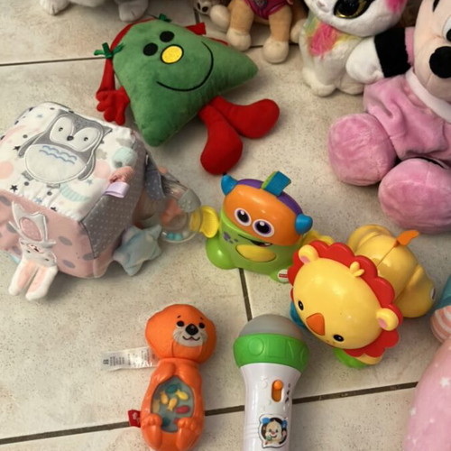 Mega Pack of Baby Toys and Stuffed Animals used, Fisher-Price, Mothercare, Nenuco