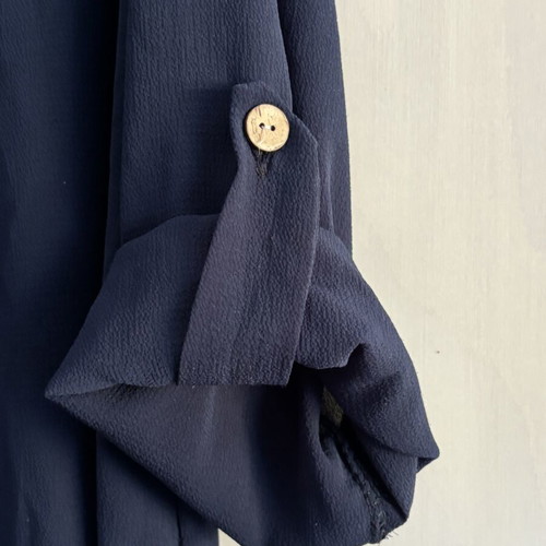 Women's blouse, dark blue, XXL