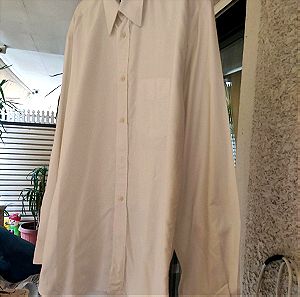 15€ λευκό πουκάμισο X large από βαμβακολινό αψεγάδιαστο σε άριστη ποιότητα.