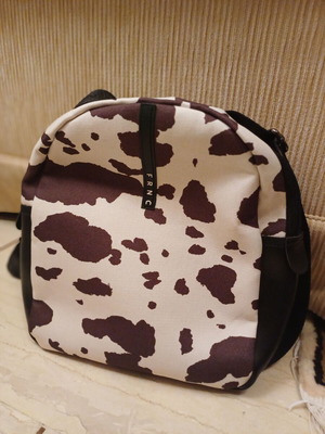 FRNC backpack like new, white and brown