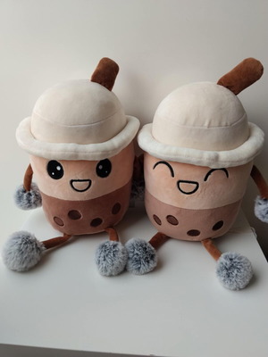 Boba Cafe plush toys new, set of 2 pieces