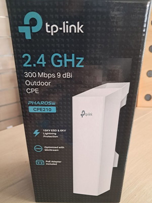 TP-LINK Pharos CPE210 2.4GHz 300Mbps 9dBi εξωτερική ασύρματη πρόσβαση καινούργιο