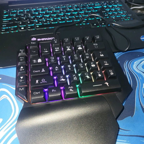Gaming one-handed keyboard SHIPADOO new RGB