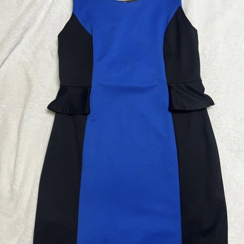 Evening dress Black/Blue Peacocks - No.42