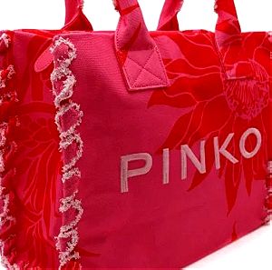 Pinko, καλοκαιρινή τσάντα,ύφασμάτινη.