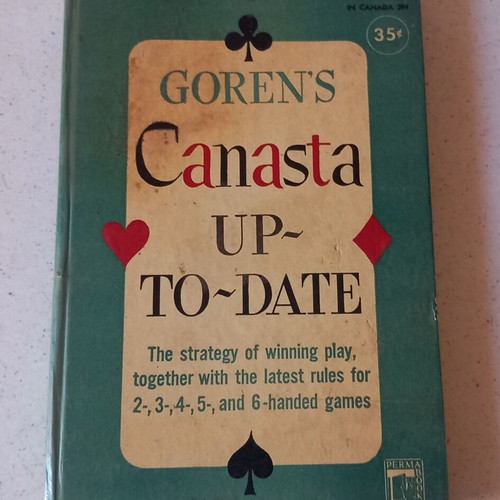 Canasta UP-TO-DATE book used, English