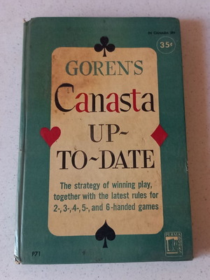 Canasta UP-TO-DATE book used, English