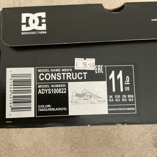 DC Sneakers size 44.5, green