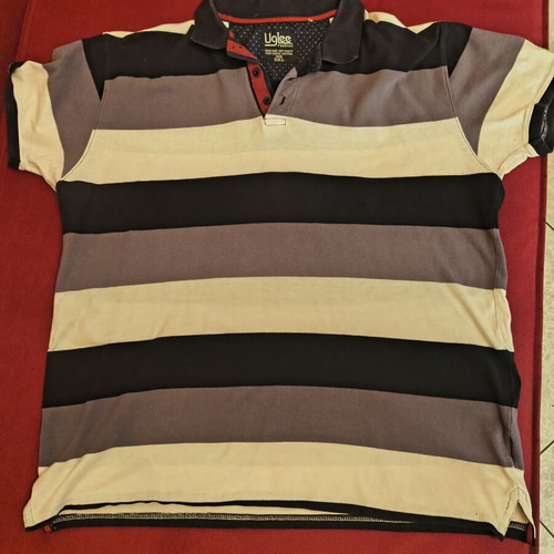 Polo men's striped shirt 3XL used with red gift