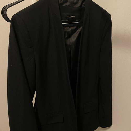 Zara mid-length jacket used, black, size M