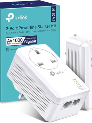 Powerline adapters TP-Link TL-PA4020P KIT σαν καινούργιο, 2 θύρες, UK plug