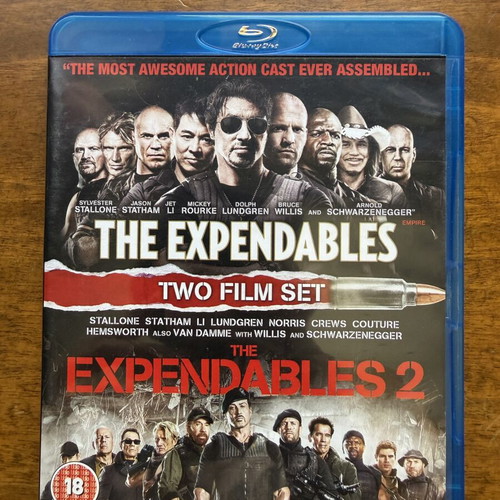 Blu-ray The Expendables 1 and 2 set like new with English subtitles