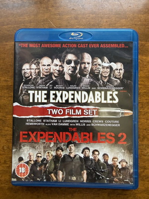 Blu-ray The Expendables 1 and 2 set like new with English subtitles
