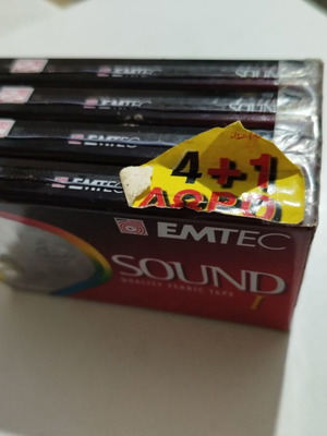 Emtec Sound 1 cassette tapes new, pack of 4, 90 minutes