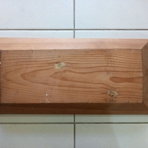 Traditional wooden dough bowl for two round loaves - ideal also for decoration