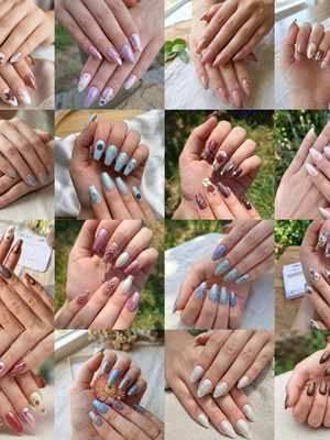 Press On Nails new, handmade soft girl and fairycore designs