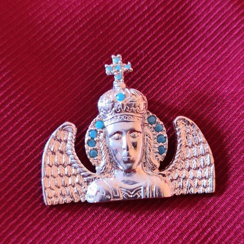 Silver amulet unused with Archangel Michael Mandamadou