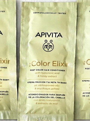 Apivita κρέμα μαλλιών για μετά τη βαφή 15 ml, πακέτο 5, καινούργιο