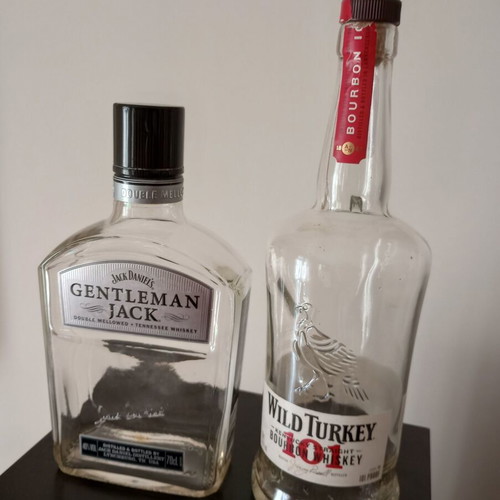 Special bottles used, set of 4, empty