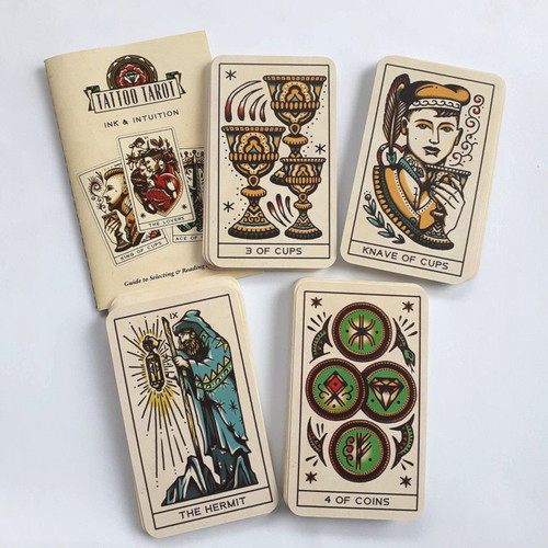 Tattoo Tarot Cards Ink & Intuition like new
