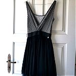  Φόρεμα Μαύρο-Γκρι Attrativo