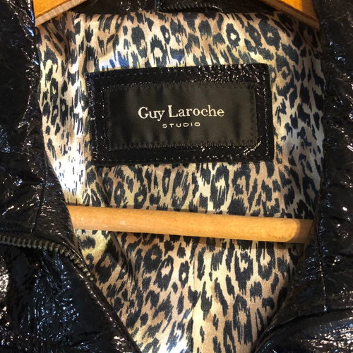 Unisex Guy Laroche leather jacket black, like new, size M