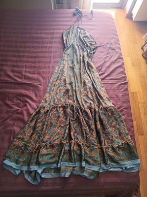 halter neck maxi dress