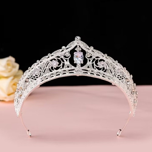 Bridal tiara with crystal rhinestones, new
