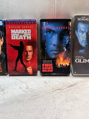 Steven Seagal VHS collection used, pack of 4 movies without subtitles