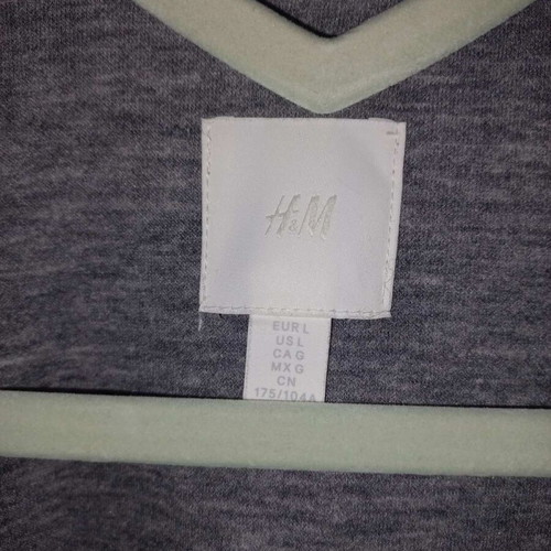 H&M Sleeveless Overshirt Large Grey Melange New