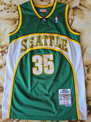 Mitchell & Ness Jersey Seattle Super Sonics Kevin Durant 2007/08 μεταχειρισμένο, μέγεθος M, πράσινο