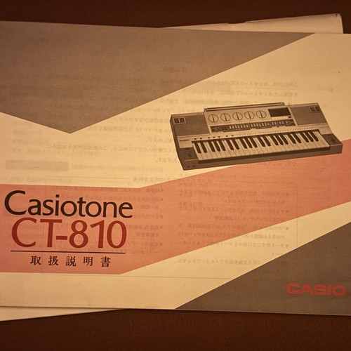 Casio Casiotone CT-810 Vintage Keyboard like new, full set